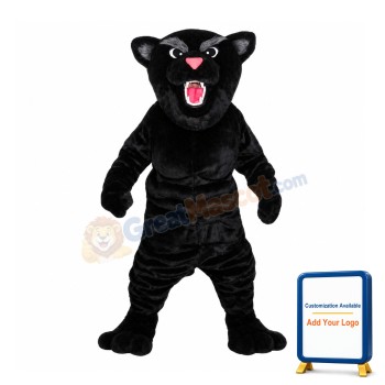 Howling Black Leopard Animal Mascot Costume