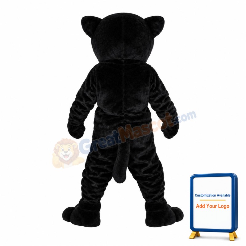 Howling Black Leopard Animal Mascot Costume