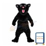 Howling Black Leopard Animal Mascot Costume