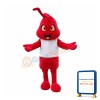 Cheering Cartoon Fire Ant Mascot Costume