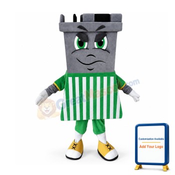 Angry Cartoon Chimney Mascot Costume