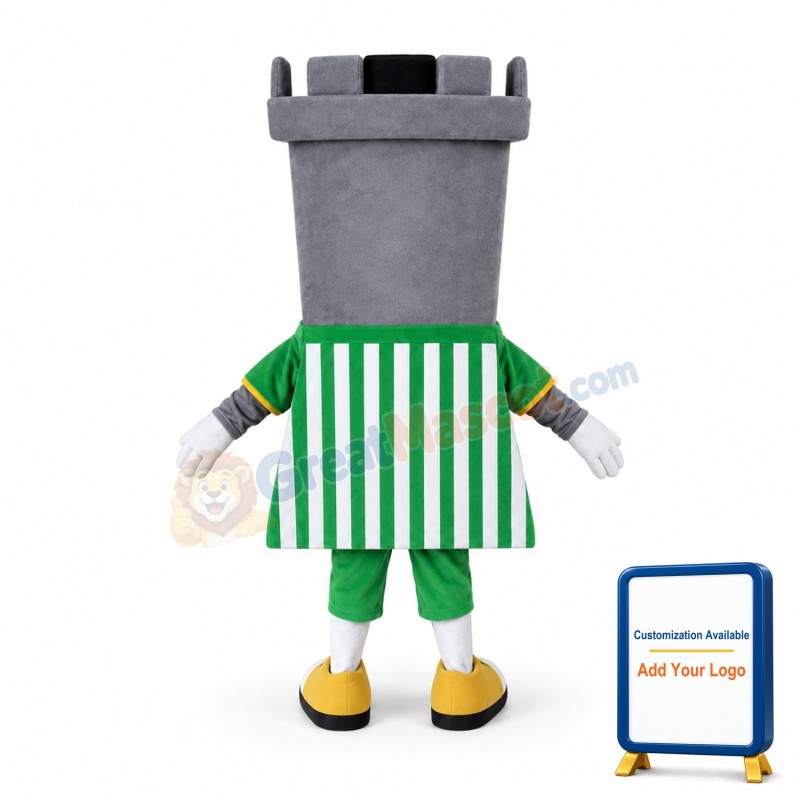 Angry Cartoon Chimney Mascot Costume
