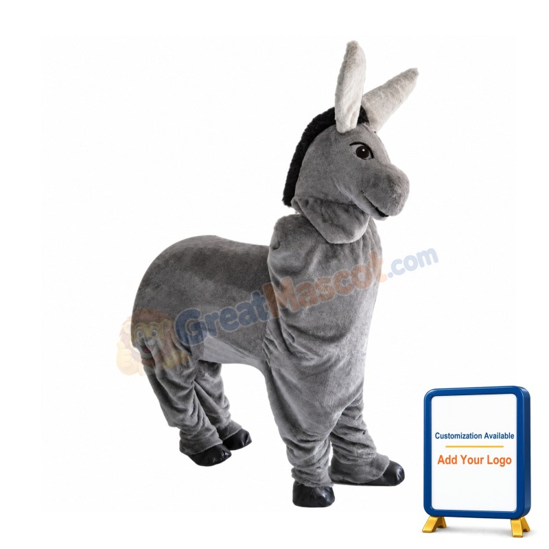 2 Person Donkey Animal Mascot Costume