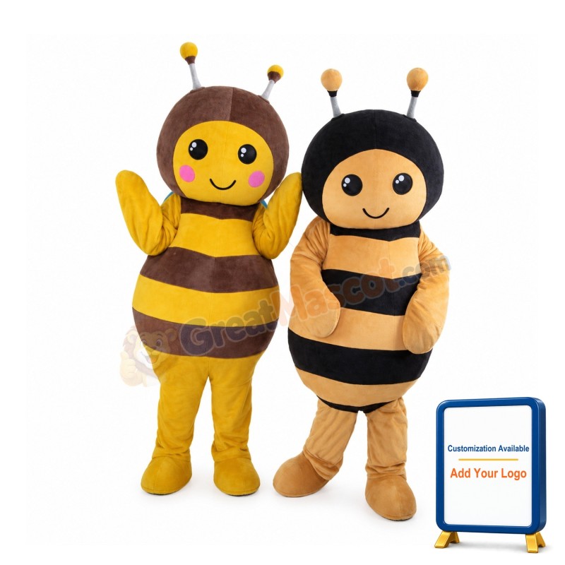 Sweet Cartoon Honeybee Mascot Costume