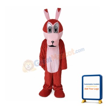 Cartoon Red Wolf Mascot Costume