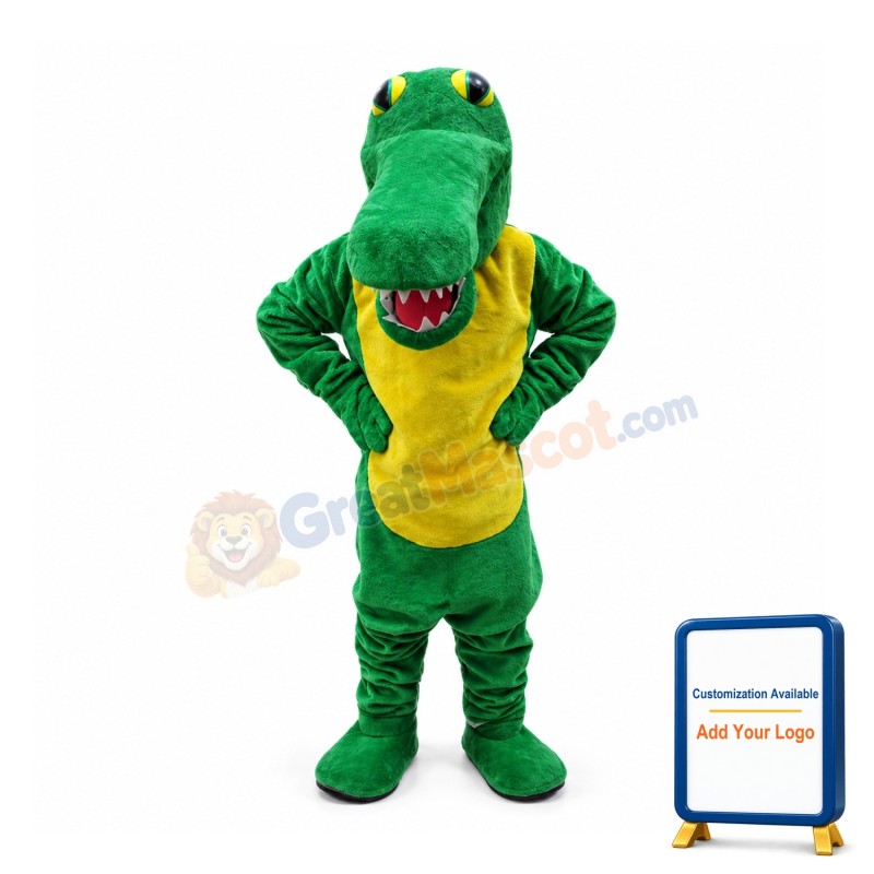 2nd Version Of The Crocodile Mascot Adult Costume
