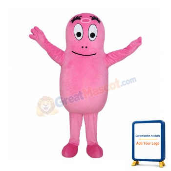 Friendly Barbapapa Mascot Costume 