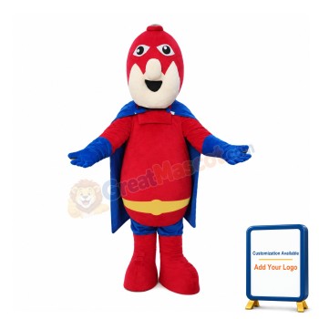 Red Mask Man Mascot Costume