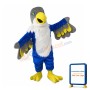 Grey Head Blue Parrot Mascot Costume
