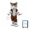 Red Siberian Husky Dog Long Fur Mascot Costume