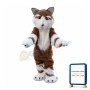 Red Siberian Husky Dog Long Fur Mascot Costume