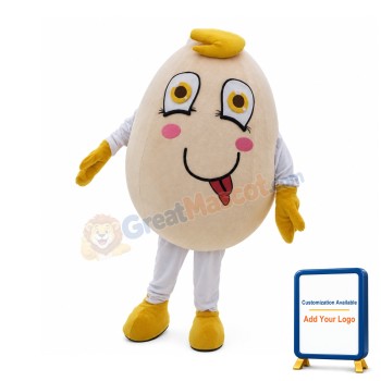 Naughty Cartoon Egg Mascot Costume