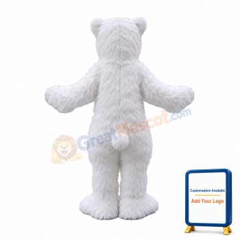 Almost Real Polar Bear Mascot Costume