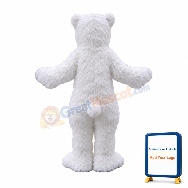 Almost Real Polar Bear Mascot Costume