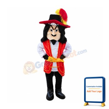 Captain Scratch Pirate Mascot Costume