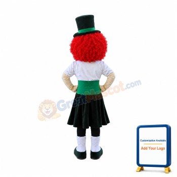 Red Hair Dancer Mascot Costume