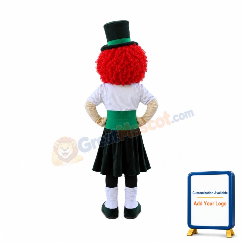 Red Hair Dancer Mascot Costume