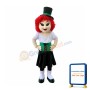 Red Hair Dancer Mascot Costume