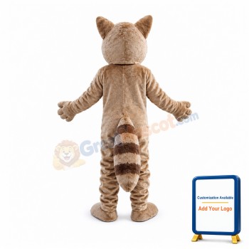 Brown Raccoon Mascot Costume