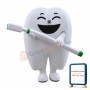 Huge Smiling Tooth & Toothbrush Mascot Costume