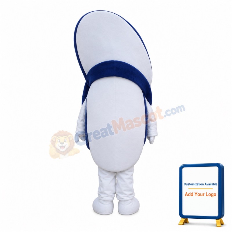 Sad Blue Flip Flop Mascot Costume