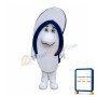 Sad Blue Flip Flop Mascot Costume