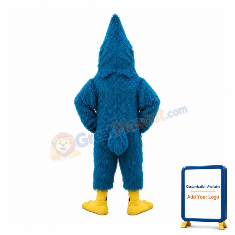 Blue Jay Long Fur Mascot Costume