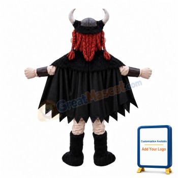Howling Viking Man Mascot Costume