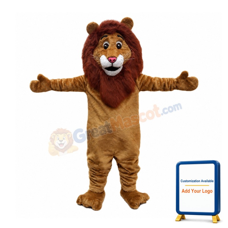 Amiable Asian Lion Mascot Costume