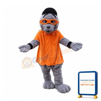 Hipster Sea Lion Mascot Costume