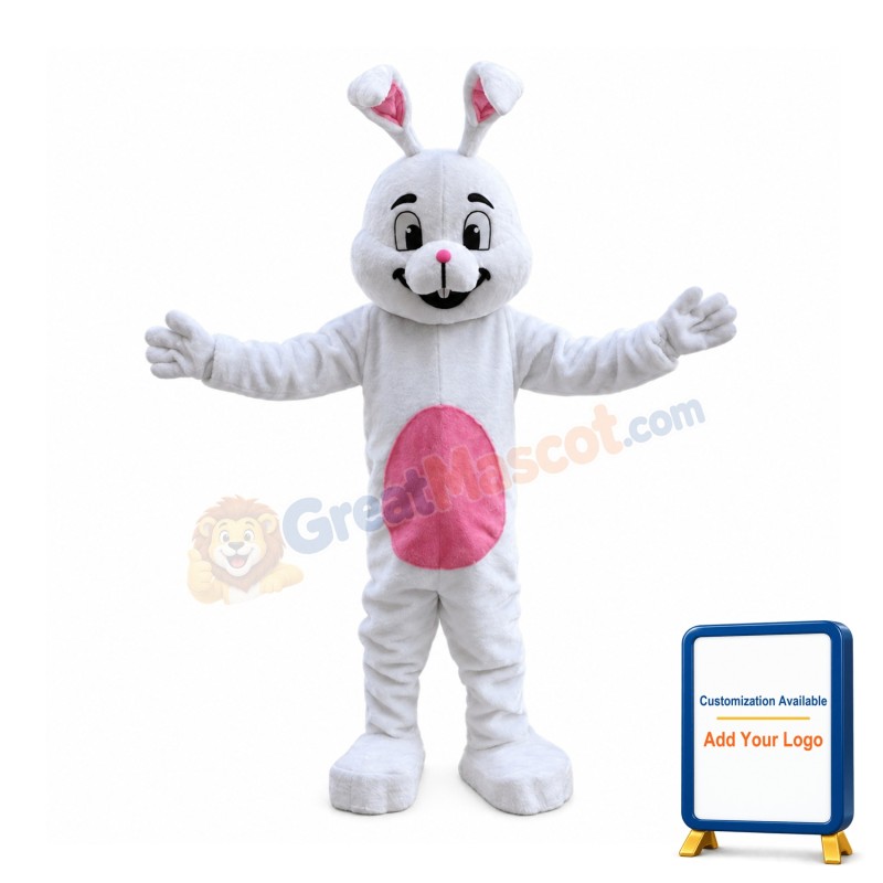 Lovely White Rabbit Mascot Costume