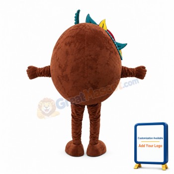 Deluxe Cartoon Chocolate Chip Cookie Mascot Costume
