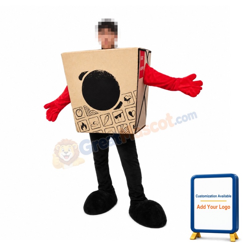Huge Food Packaging Box Mascot Costume 