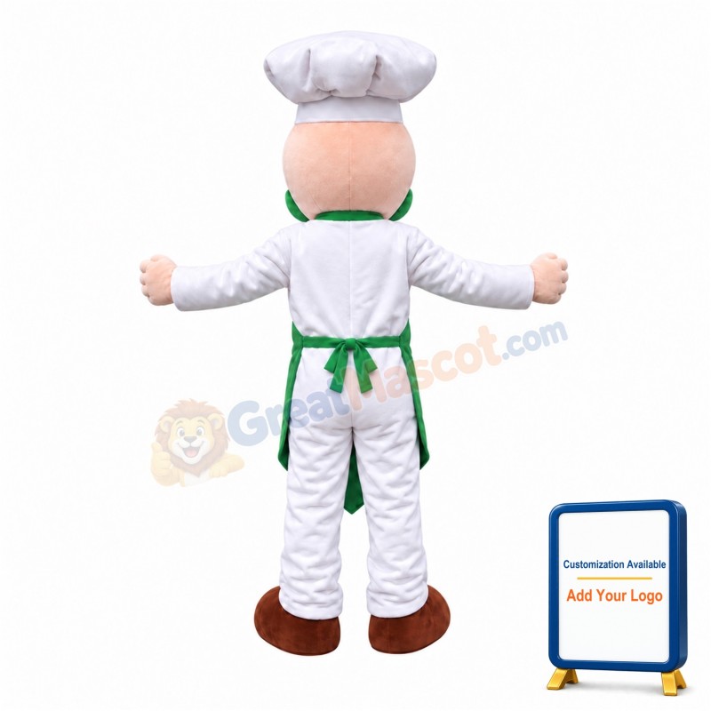 Green Beard Chef Mascot Costume