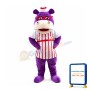 Sweet Cartoon Hallie McStuffins the Purple Hippopotamus Mascot Adult Costume