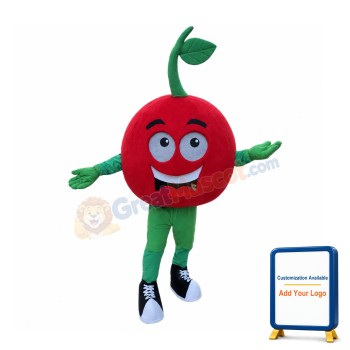 Male Cartoon Red Tomato Mascot Costume