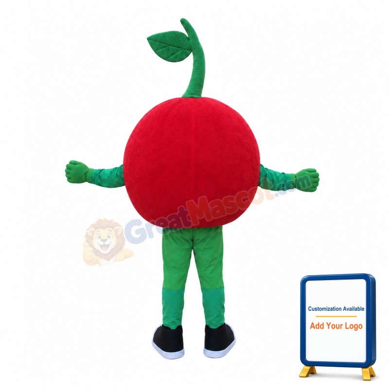 Male Cartoon Red Tomato Mascot Costume
