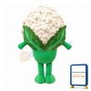 Smug Cartoon Cauliflower Mascot Costume