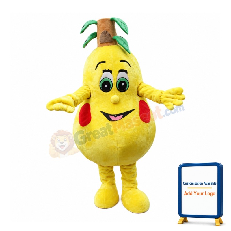 Huge Cartoon Pear Mascot Costume