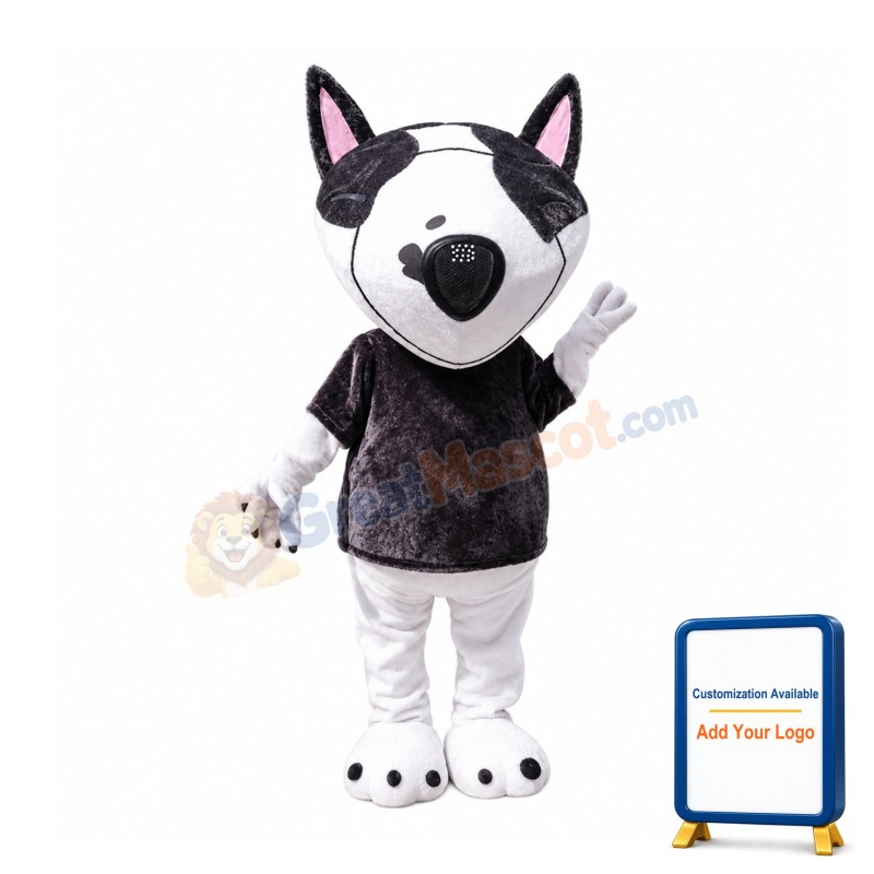 Bull Terrier Dog Mascot Costume
