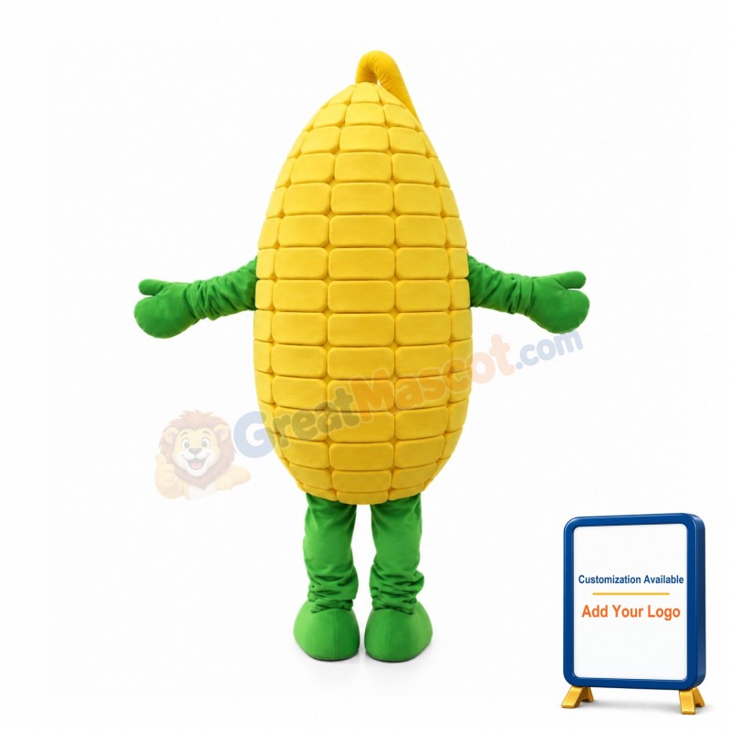 Deluxe Cartoon Corn Mascot Costume