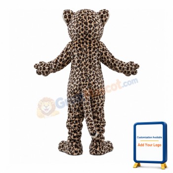 Surprised Leopard Mascot Costume