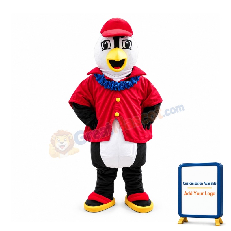 Listless Penguin Mascot Costume Animal Cartoon Fancy Dress