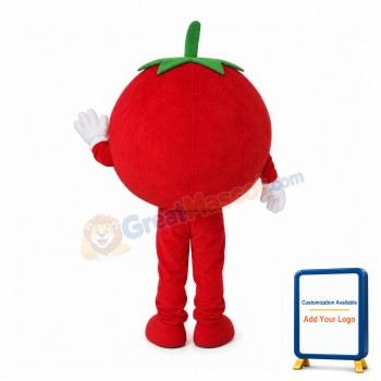 Surprised Cartoon Tomato Mascot Costume