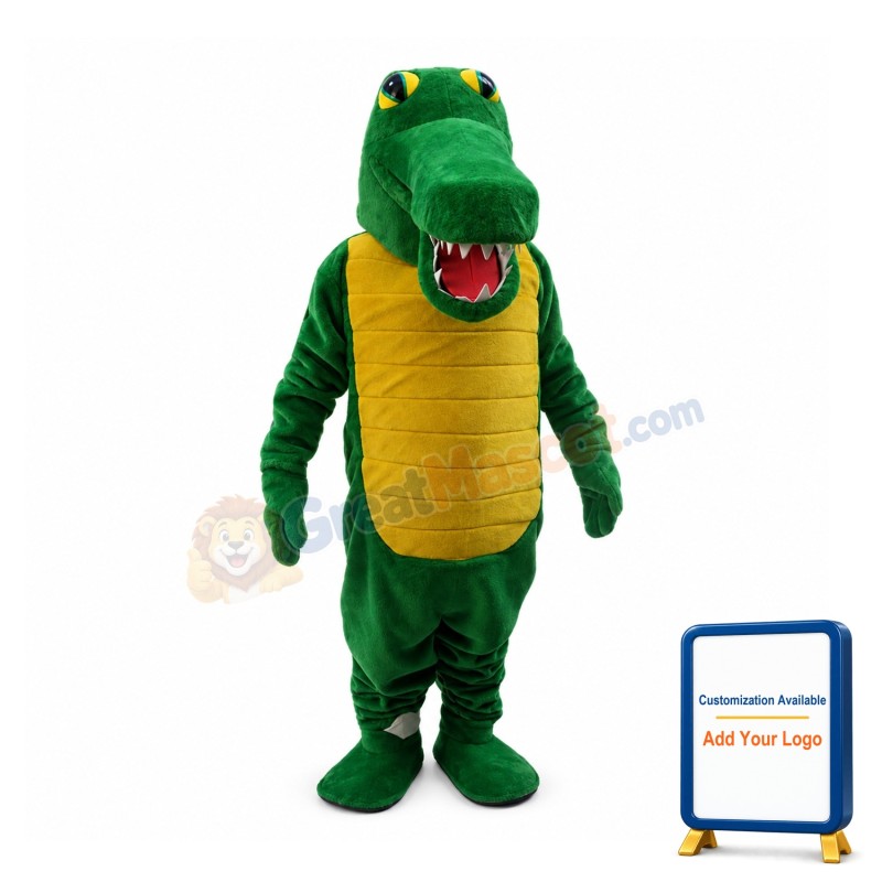 3nd Version Of The Crocodile Mascot Adult Costume