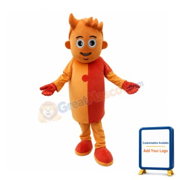 Fantasy Orange Boy Mascot Costume