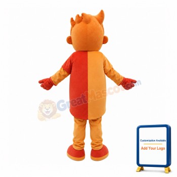 Fantasy Orange Boy Mascot Costume