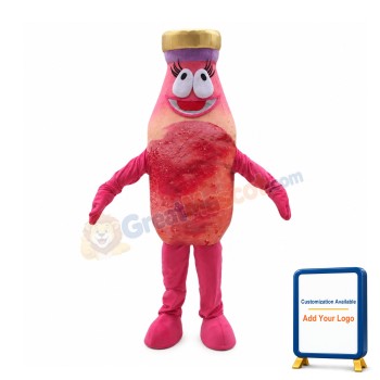 Sweet Cartoon Peach Juice Bottle Mascot Costume