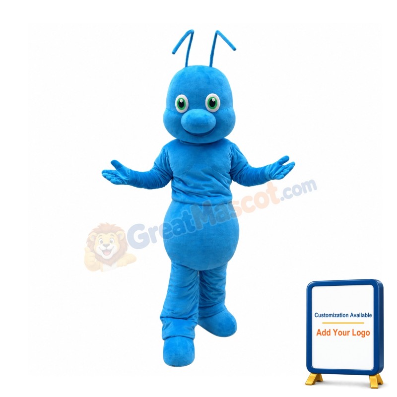Lovely Blue Ant Mascot Costume