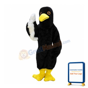 Black Hawk Bird Mascot Costume